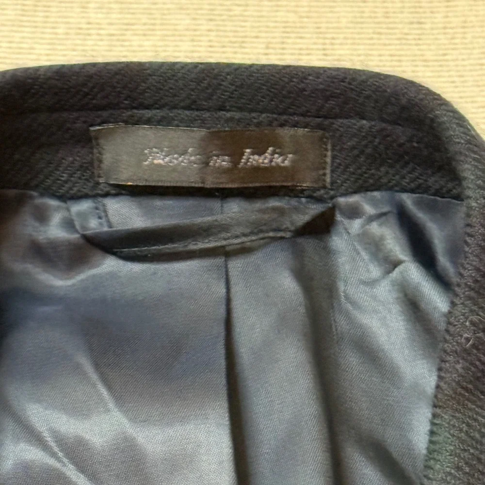 Lauren Ralph Lauren Blazer Men 42L Green Black Watch Plaid Wool Sport Coat